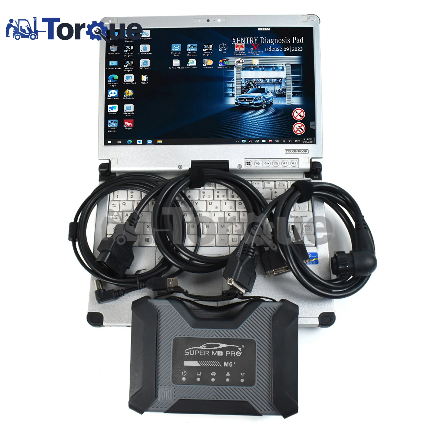 DoIP M6 Super MB Pro M6 Star Diagnosis Tool Support Car Truck Full Function Same with CF C2 Laptop