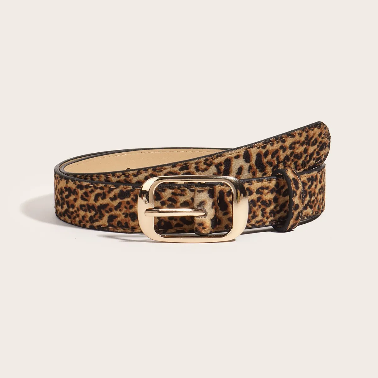 2024 Hot Sale New Fashion Customized PU Leather Leopard Snake Print Slim Belt For Women