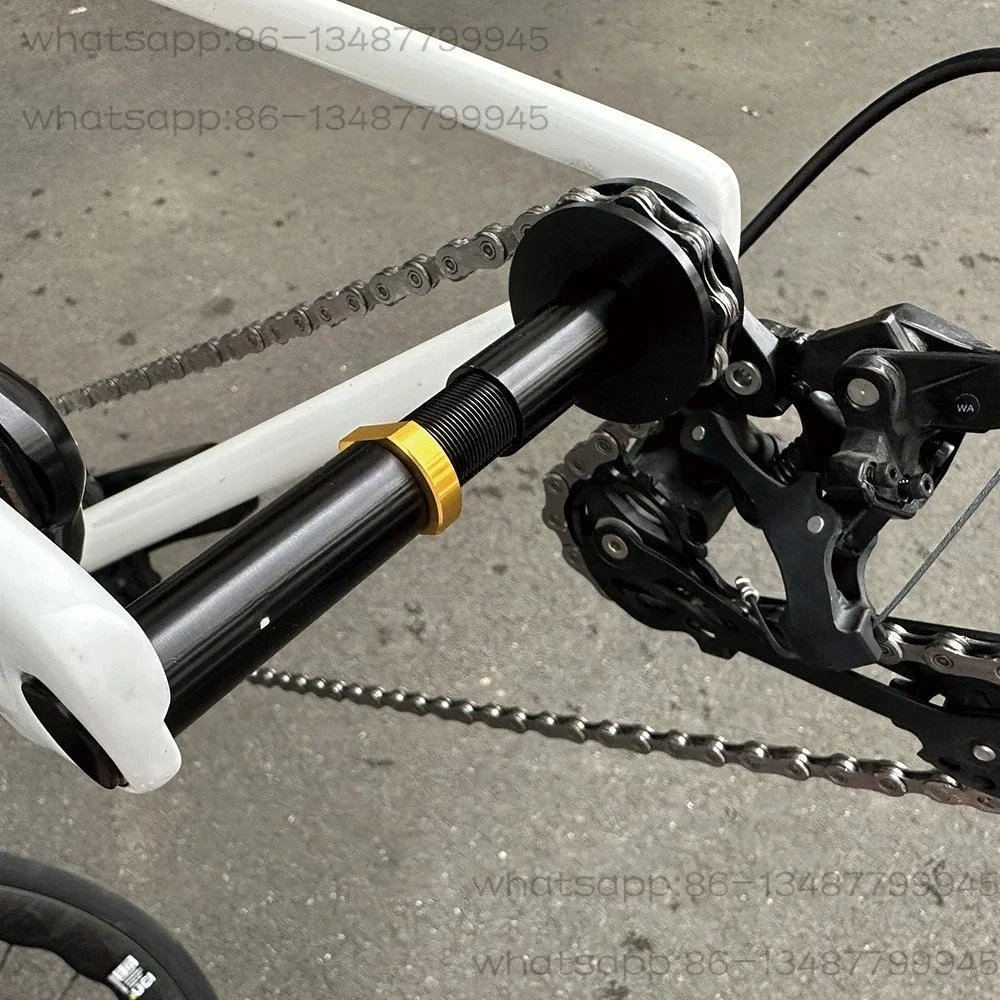 Chain washer, chain retainer, frame rear fork protector, universal for quick-release bucket axles
