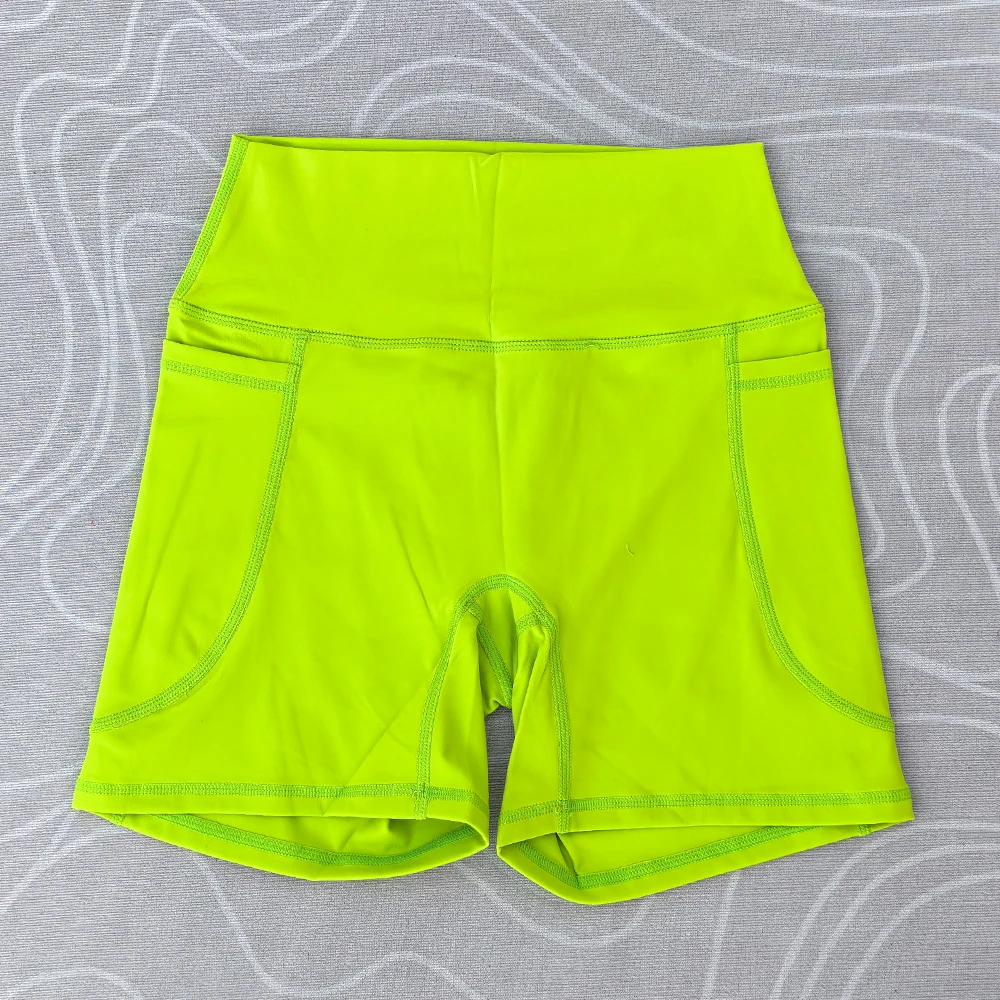 Women High Waist Yoga Shorts Women Gym Push Ups Hip Lift Pants Pocket Breathable Fitness Running Cycling Sports Shorts Women image 5