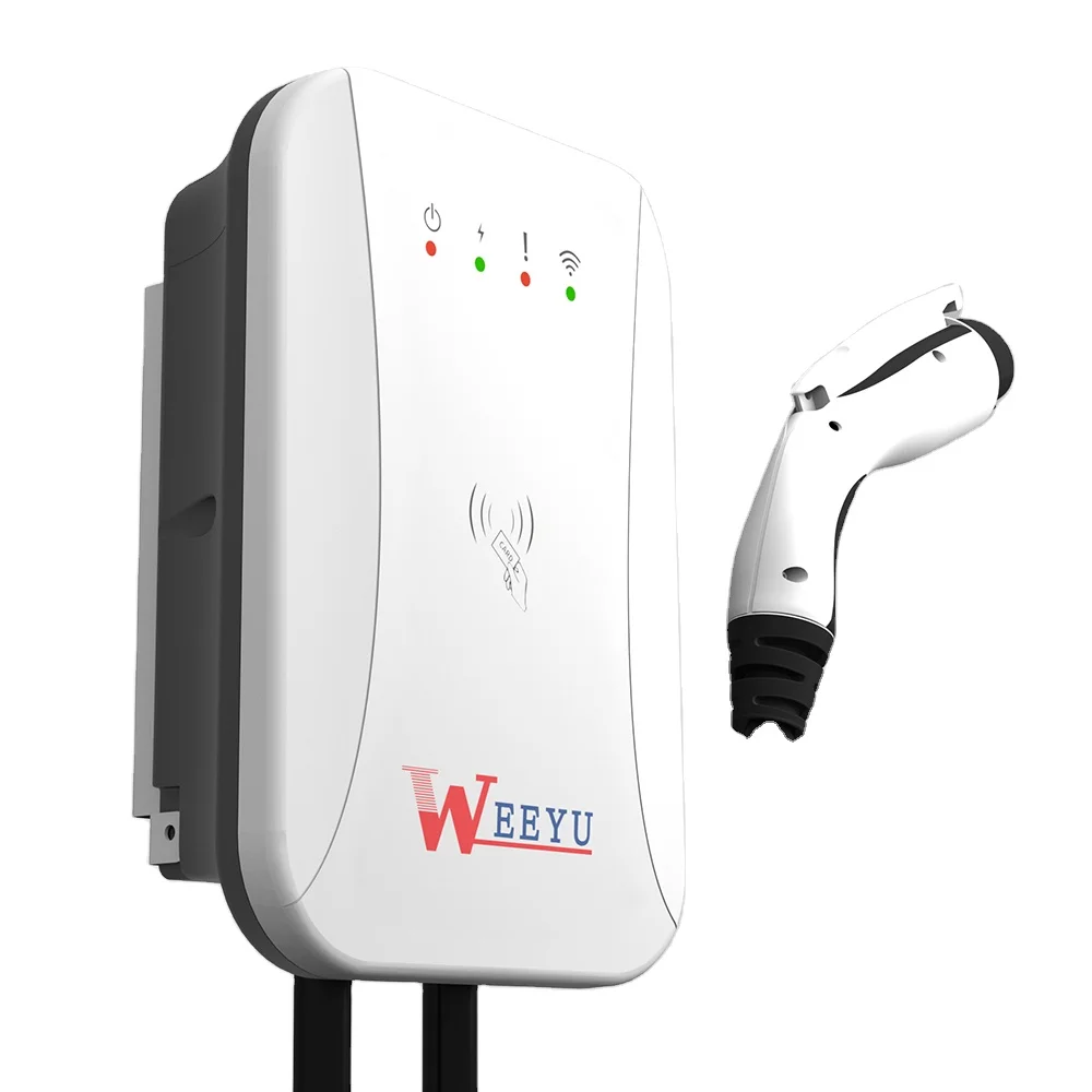

Сертификат UL 7 кВт 40A Умное зарядное устройство для электромобилей Wallbox Зарядная станция для электромобилей с приложением WIFI OCPP RFID