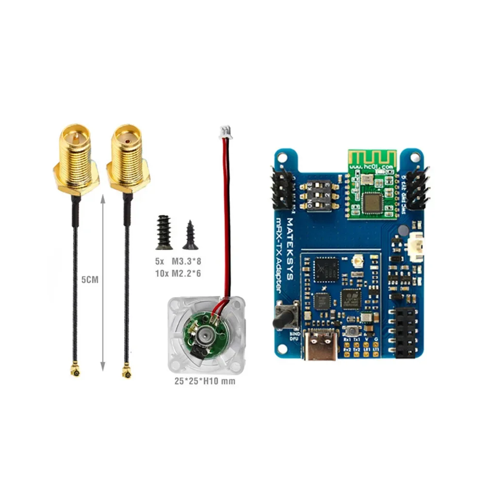 Matek Mateksys MR24-30-TX MLRS MAVLINK 2.4GHZ TX MODULE KIT MR24-30-TX mLRS firmware 2.4 GHz LoRa 30 dBm RF power