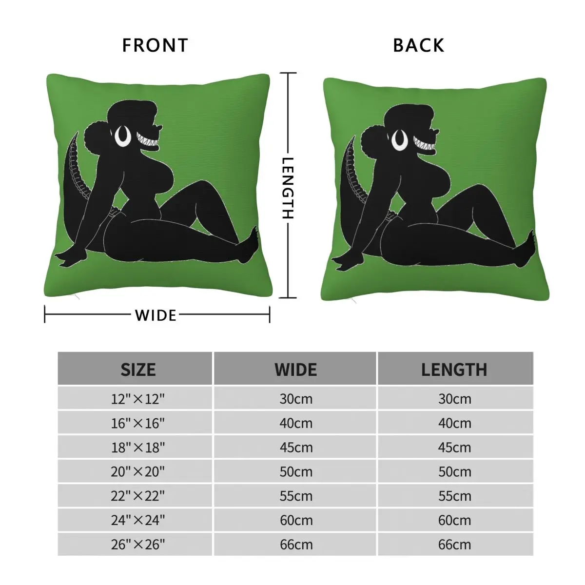 Mudflap Trucker Alligator Woman Square Pillowcase Polyester Linen Velvet Printed Decor Sofa Seater Cushion Cover Wholesale 18