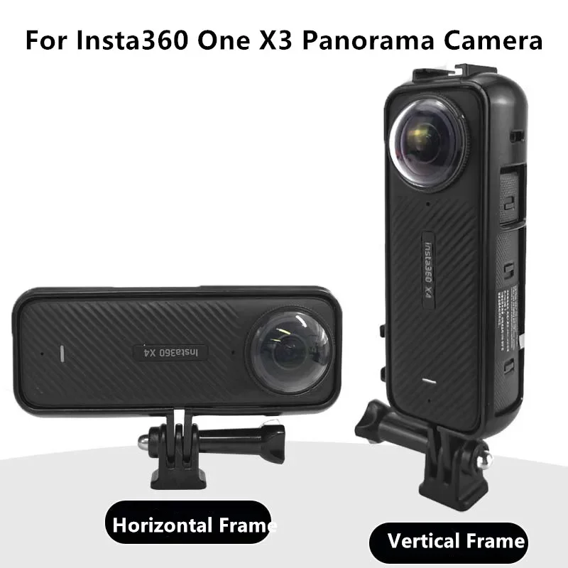 Horizontal Frame & Vertical Frame Expand Border Anti-drop Protection Fixed Bracket Adapter For Insta360 One X4 Panorama Camera