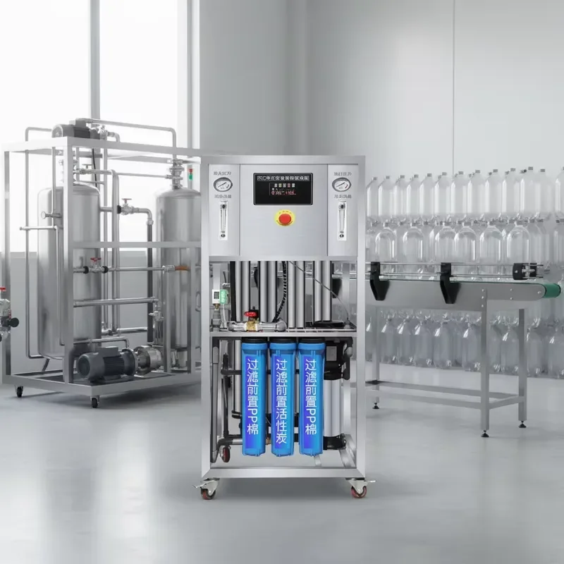 for BNTET 1000LPH 6400GPD RO Water Treatment Equipment DC Pump PLC Control System Small Drinking Water Purification Plant