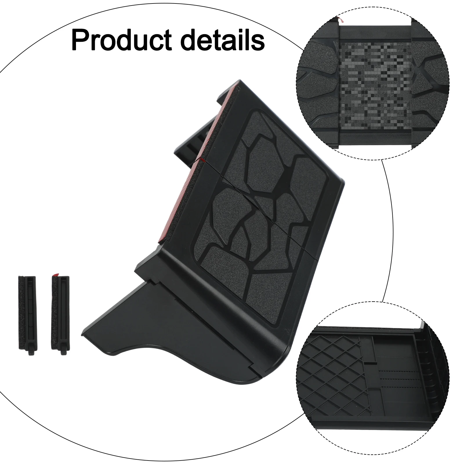 

Automotive Sun Visor Accessory Car Navigator Visor Stable Performance Black Plastic Material Fits 7-12 Inch Screens