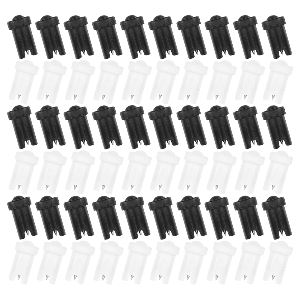 

60pcs Eyelash Glue Bottle Needle Anti Blocking Replacement Pin Lash Extension Supplies Stainless Steel Long Lasting Easy Use