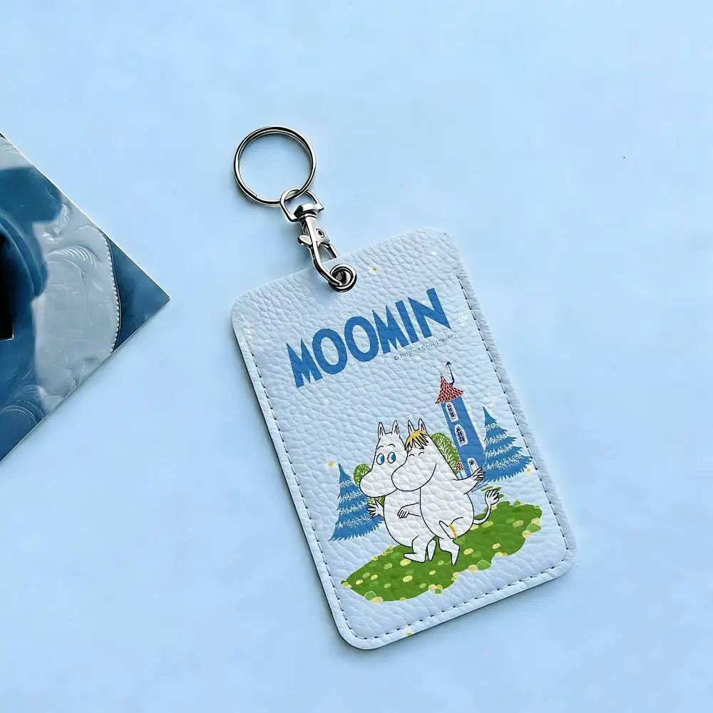 Comic M-MoominS Niedlicher Ausweishalter Schlüsselanhänger für Bank, Geschäft, Arbeitskarte, Studentenausweis, Schutzhülle, Buskarte – Detail 15