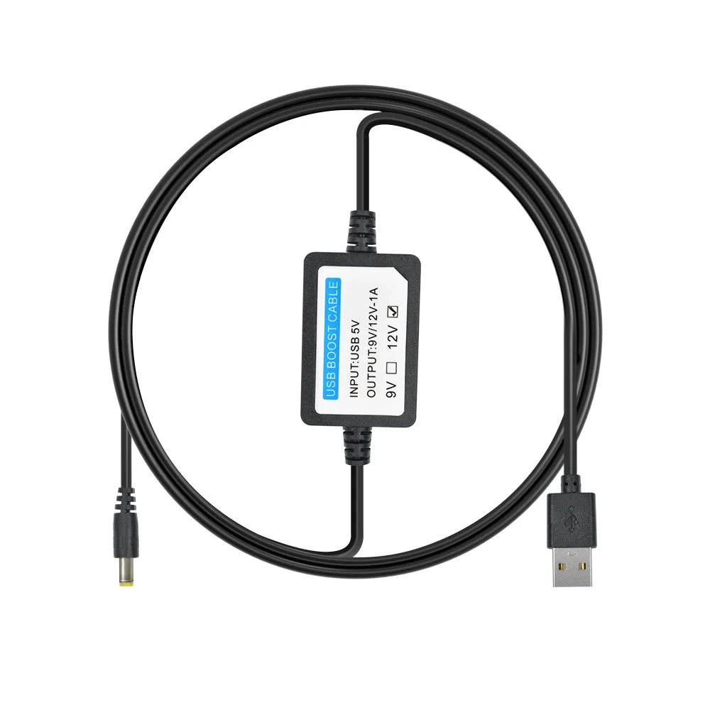 USB Booster Cable Mobile Power Supply 5V To 9V/12V Cable 1A Power Cable Dkp-01 Can Achieve Convenient Conversion