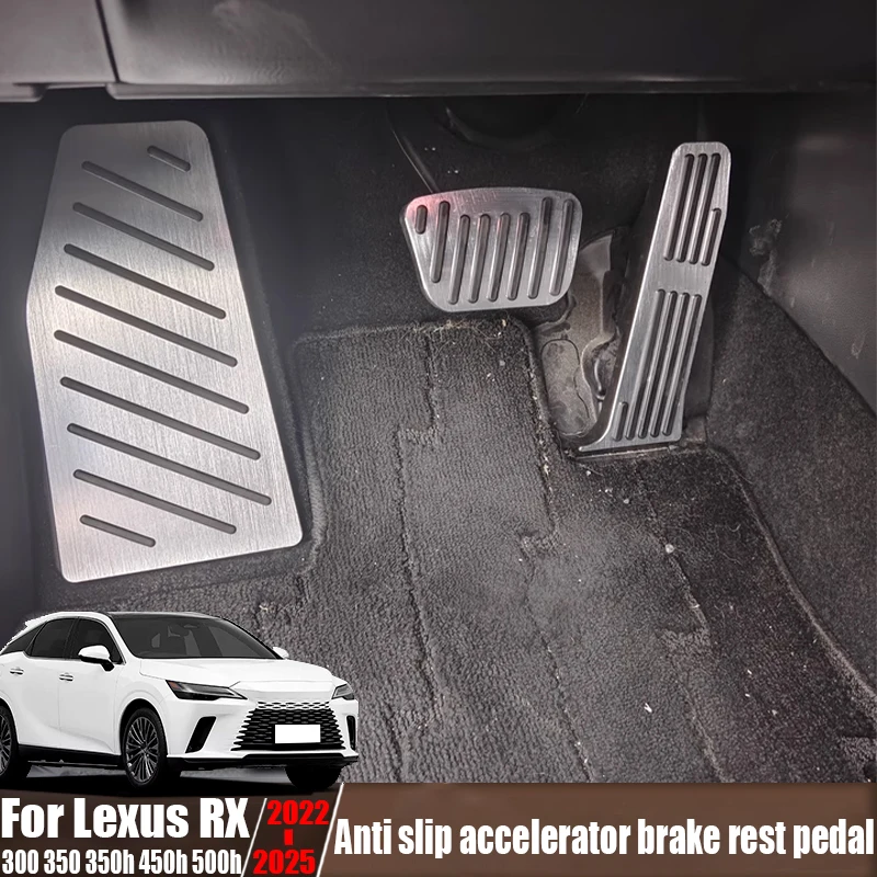For Lexus RX 300 350 350h 450h 500h 2022-2025 modified anti-skid accelerator brake rest pedal car interior decoration products