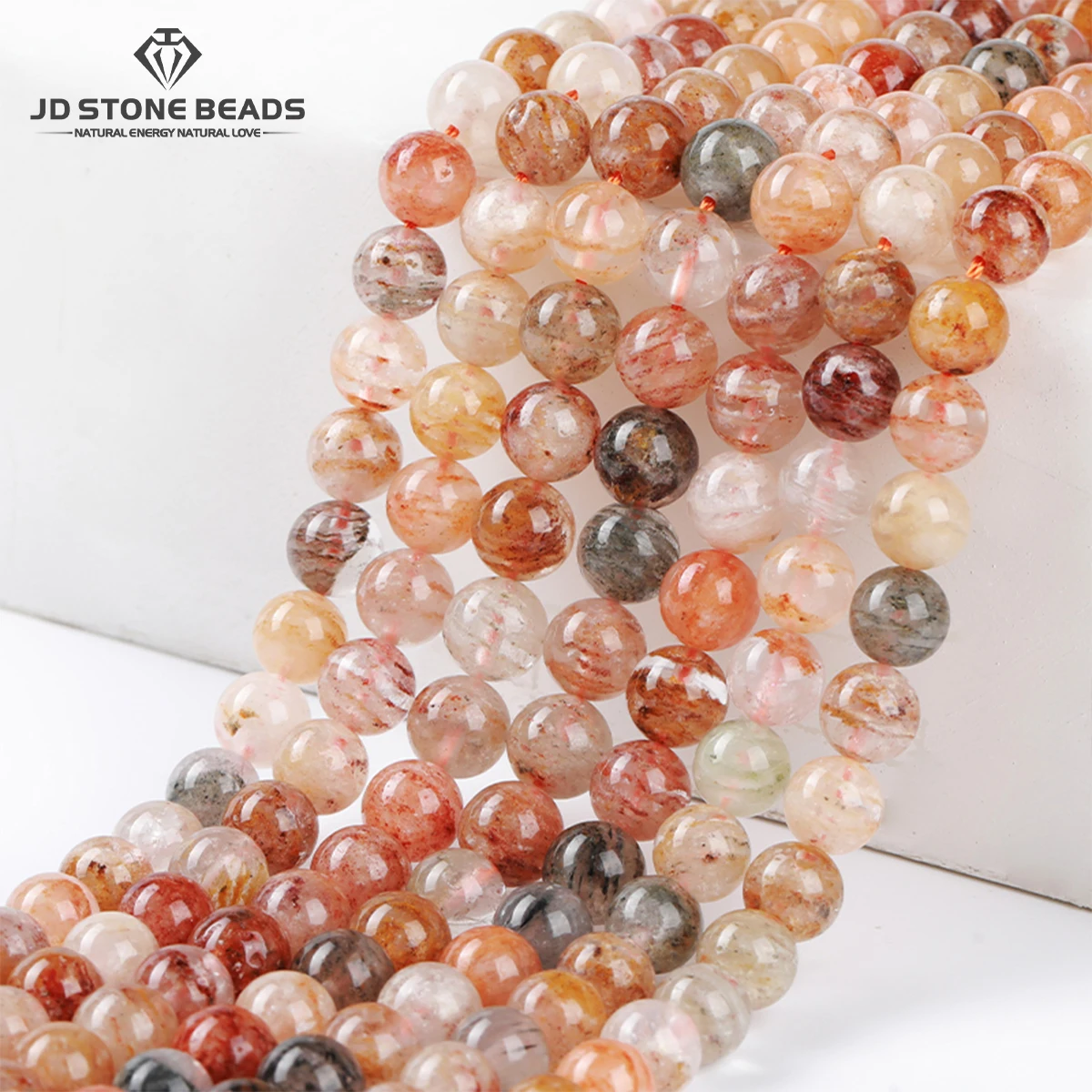 

Натуральные бусины из кварца Мелалеука (Ghost Quartz) круглой формы, свободные, для изготовления ювелирных изделий, браслетов, ожерелий, аксессуары для рукоделия, 6, 8, 10, 12 мм