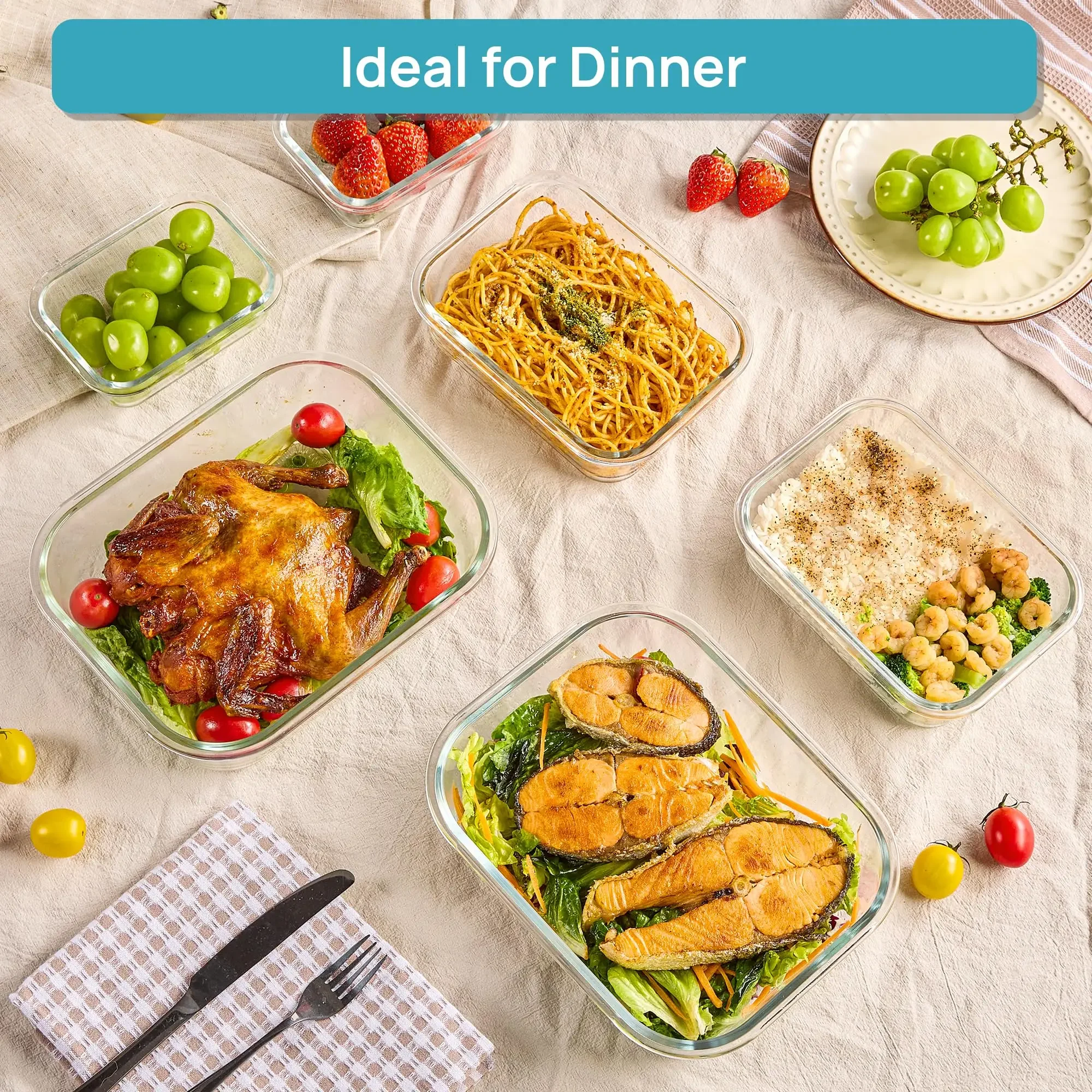 Confezione da 18 contenitori i - Meal Prep Oven Safe Containers recensione e prezzo