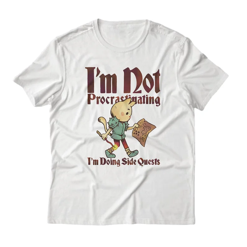 Lootgear I Am Not Procrastinating I Am Doing Side Quests Unisex T-Shirt