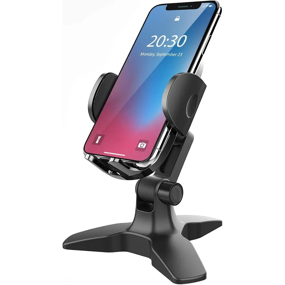 

Universal Adjustable Stand for Smartphones - Ideal for Video Calls, Desk Use, 4.7-6.8 Devices with Bulky Cases
