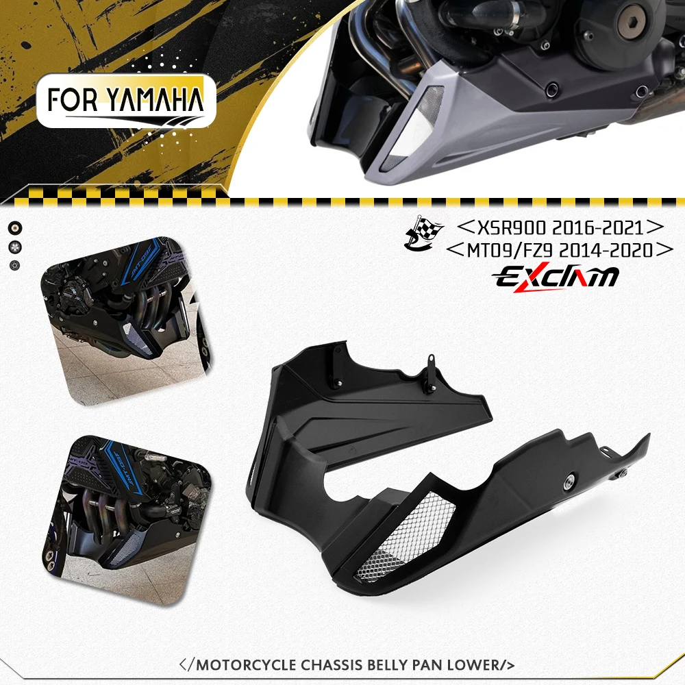 

Motorcycle Chassis Belly Pan For YAMAHA MT-09 MT09 SP FZ9 FJ9 XSR 900 TRACER 9 2014-2020 Lower Engine Spoiler Fairing Guards