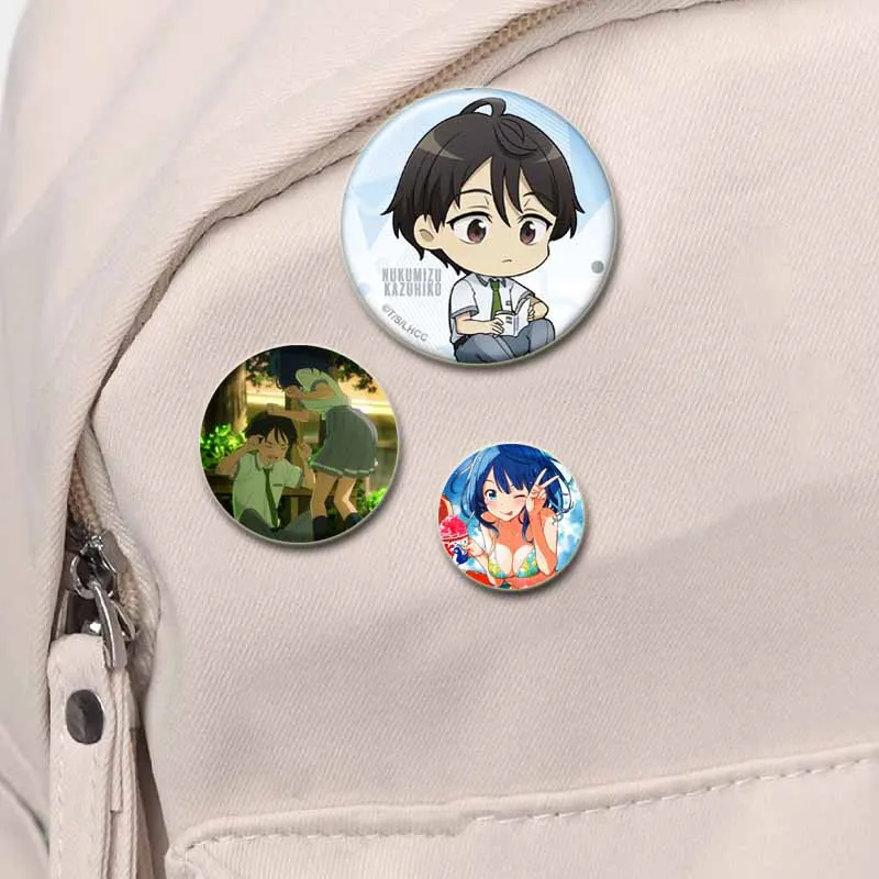 Zu viele verlieren Heldinnen! Anime Broschen Cartoon runde Knopfs tifte Modeschmuck Zubehör Kleider tasche Rucksäcke Abzeichen Geschenke