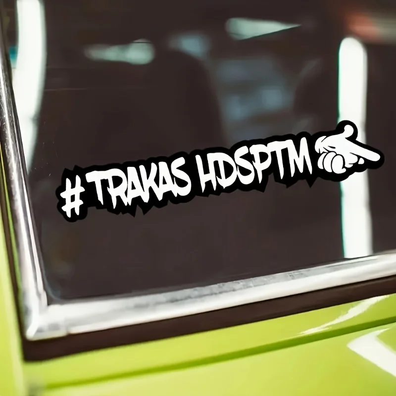 1 unidade holográfica " # Adesivo TRAKAS HDSPTM" para decoração de estilo de motocicleta de carro estilo de rua - acessório de decalque temático