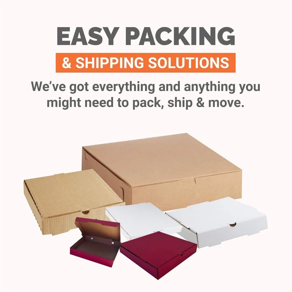 Scatole postali da 8x8x4 pollici, set da 50, scatole bianche per regali e spedizioni di piccole imprese, realizzate negli Stati Uniti, cartone ondulato