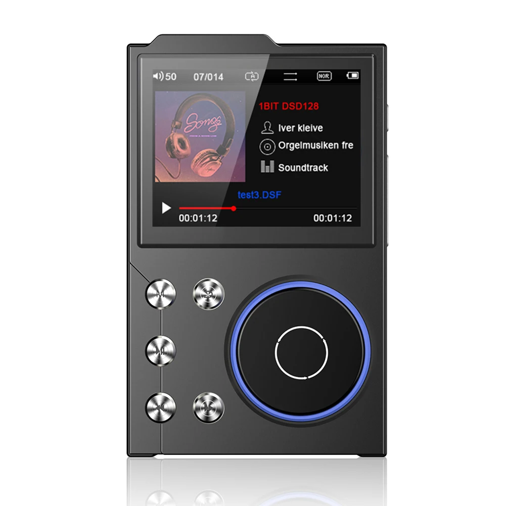 

Hi-Fi MP3-плеер без потерь DSD цифровой аудио музыкальный плеер Bluetooth-совместимый портативный аудиоплеер 5.3 поддержка до 256 ГБ