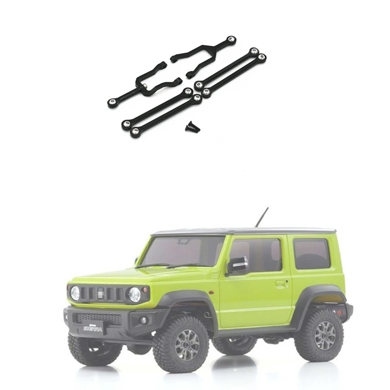 Varilla de tracción de Metal, juego de varillas de enlace para Kyosho mini-z Mini Z 4X4 Jimny 1/18, coche trepador de control remoto, piezas de mejora