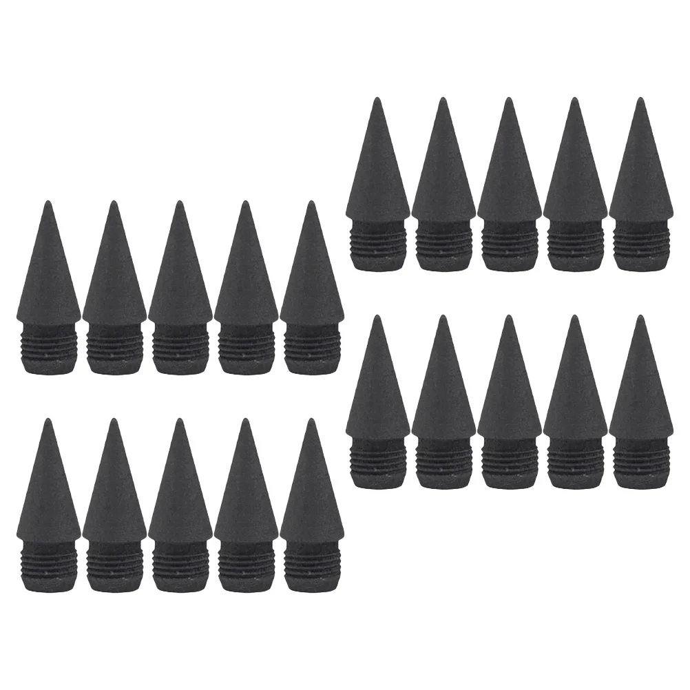 20 Pcs Replacement Pencil Tip Graphite Tips Eternal Infinite Replaceable Erasable Convenient Pencils Inkless