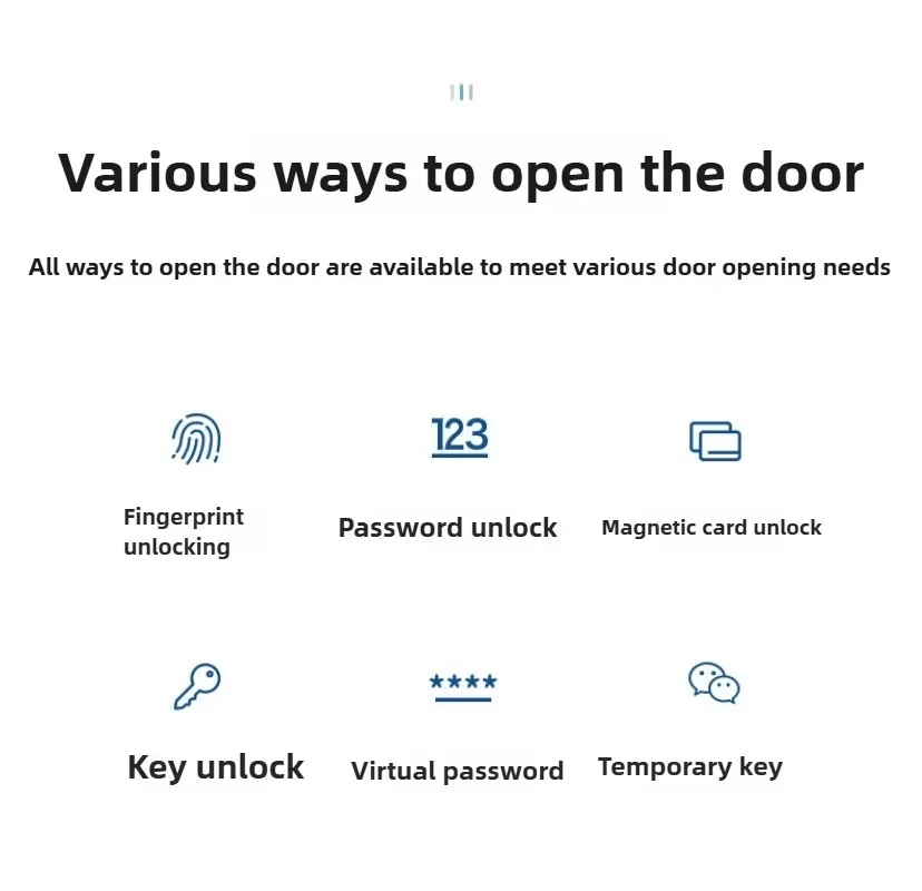 

2026 Facial Recognition Fingerprint Lock Home Smart Door Lock Password Entry Door Villa Battery Electronic Lock Electronic Cat E