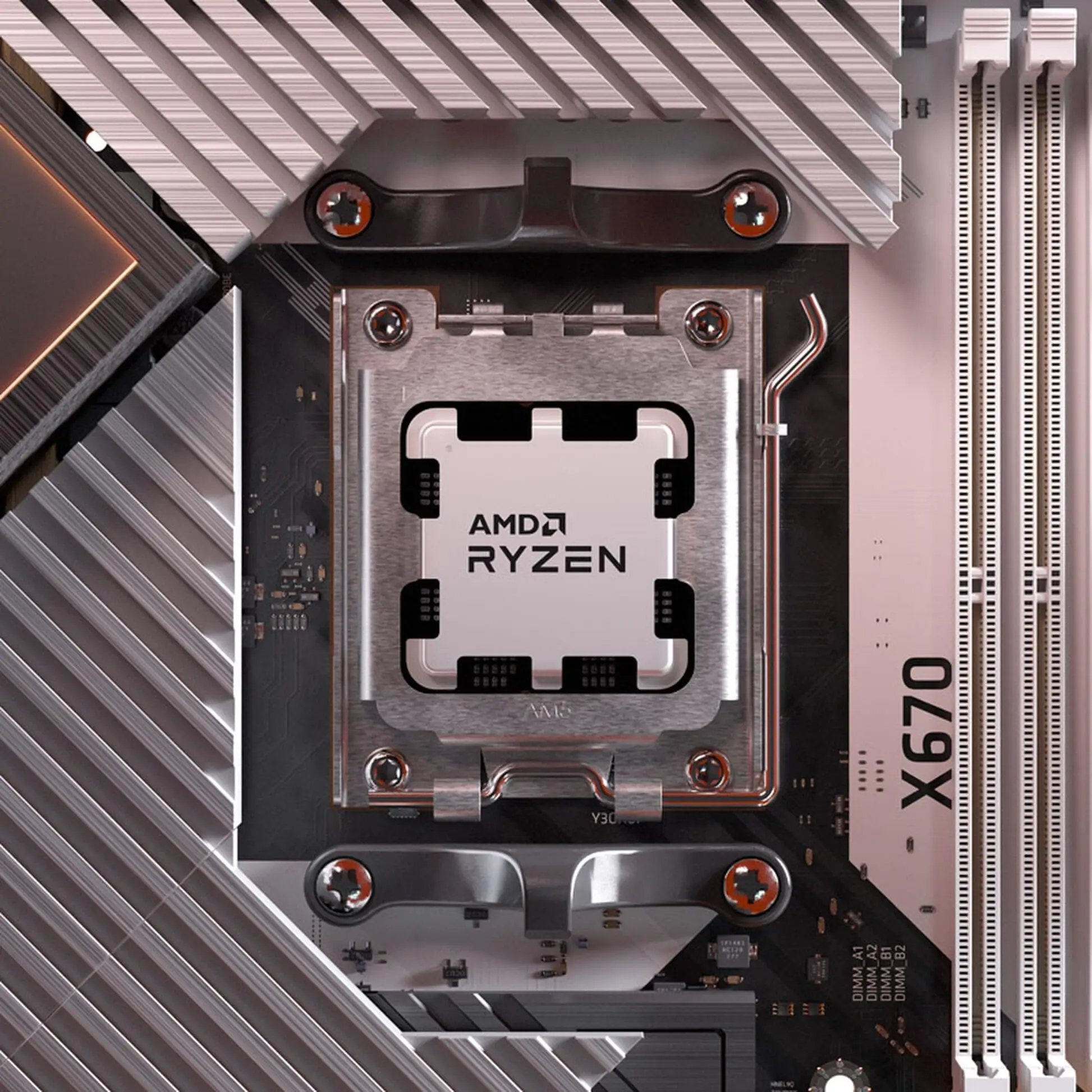 معالج AMD Ryzen 5 بمعالج وحدة المعالجة المركزية ، أصلي ، R5 ، 6 أنوية ، 12 خيط ، ghzheat ، مقبس AM5 ، مناسب للألعاب كمبيوتر مكتبي بدون مروحة