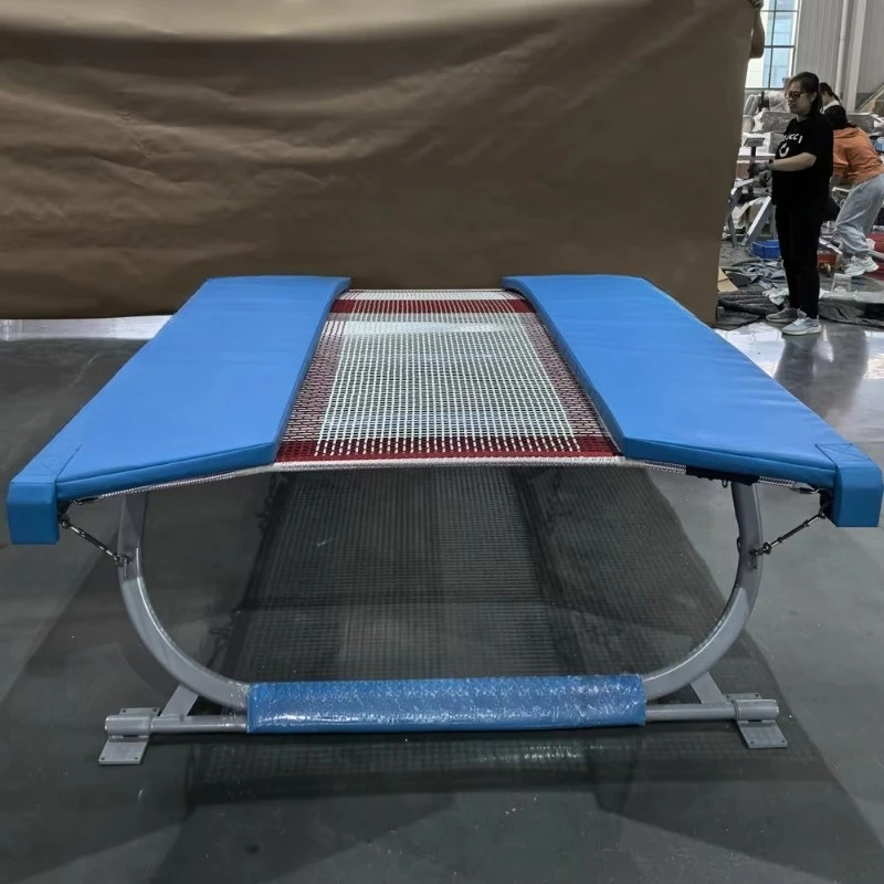 Trampolin Mini Ganda Profesional Berkualitas Tinggi untuk Olahraga & Hiburan