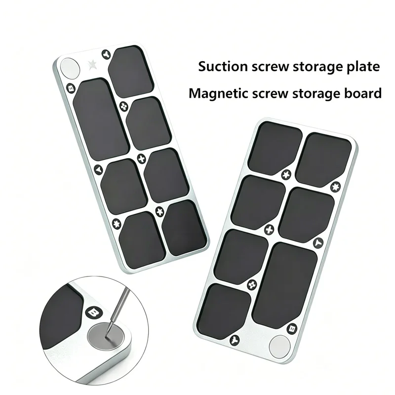 7 Compartments Magnetic Parts Holder Tray Anti-lost Screw Organizer for Phone Repair Jewelry and Hardware Sorting