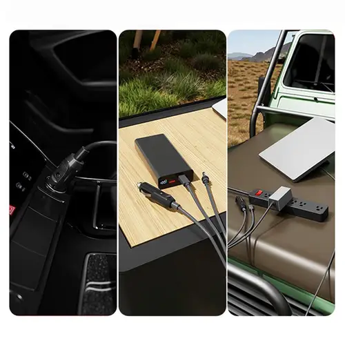 Imagen 2 del producto Para Starlink Mini 3 en 1 DC a TypeC/DC/Cable de alimentación de carga de coche IP65 impermeable 3 en 1 a Cable Typec 2464-20AWG para Starlink Mini