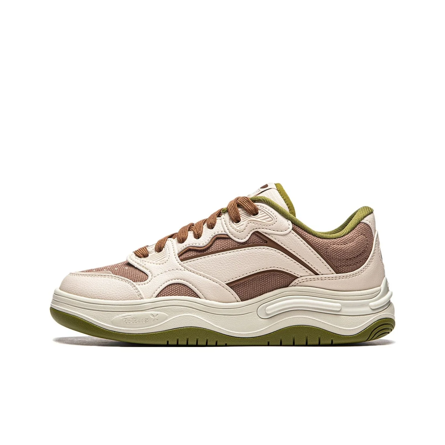 li-ning-future-flow-slip-resistant-cushioning-abrasion-resistant-support-low-top-skateboard-shoes-women's-beige-brown