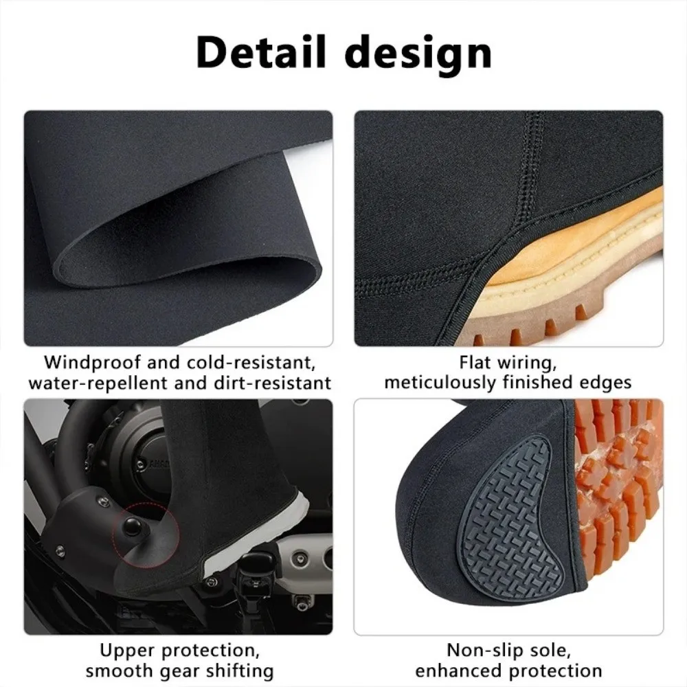 Outdoor Winter Ankle Protector Windproof Sports Warm Leg Covers Waterproof Leg Shield Low Gaiter For Motorcycle Riding Skiing