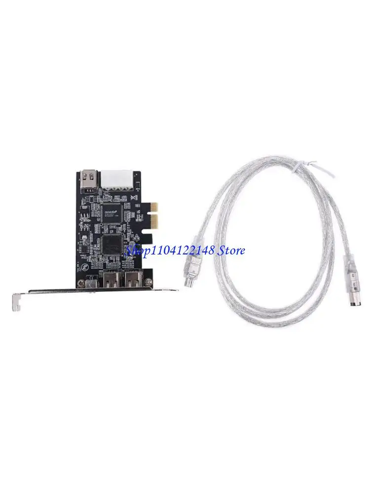 P9FA Firewire PCIe Card 3 Port, 1394B & 1394A Adapters with  Instrument Chipset, PCIExpress Expansion for Desktop