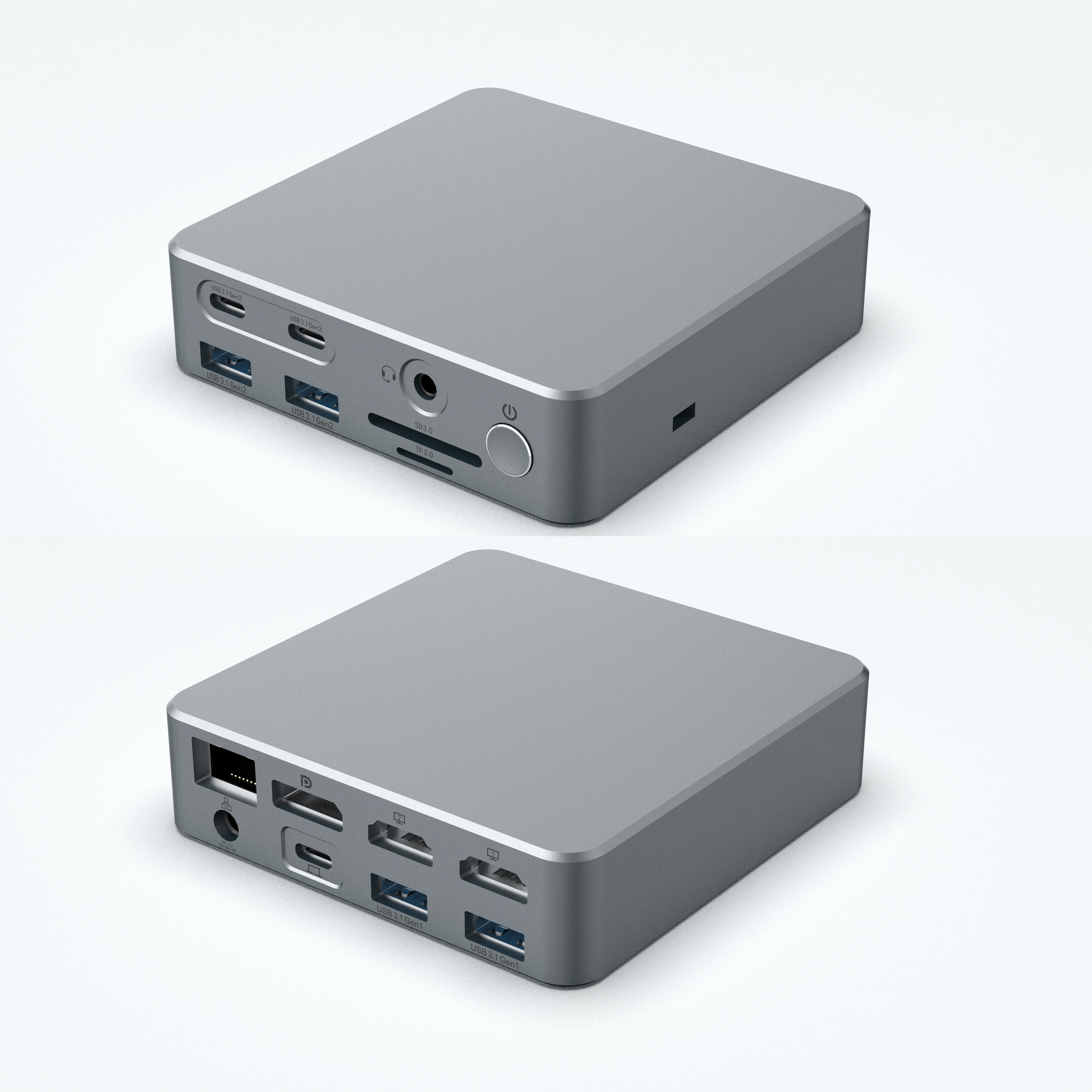 

Displaylink MST USB C Docking Station Type C Hubs 15-in-1 USB-C to Triple Displays 3 Monitors for Macbook Windows Desktop Lock