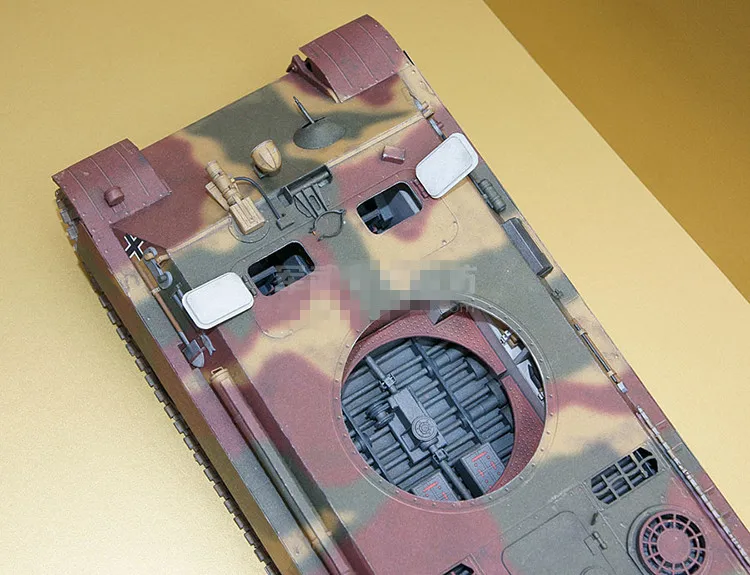 1:25 escala ww2 alemanha panzerkampfwagen v pantera sd. kfz. 171 tanque de papel modelo artesanal brinquedo puzzles