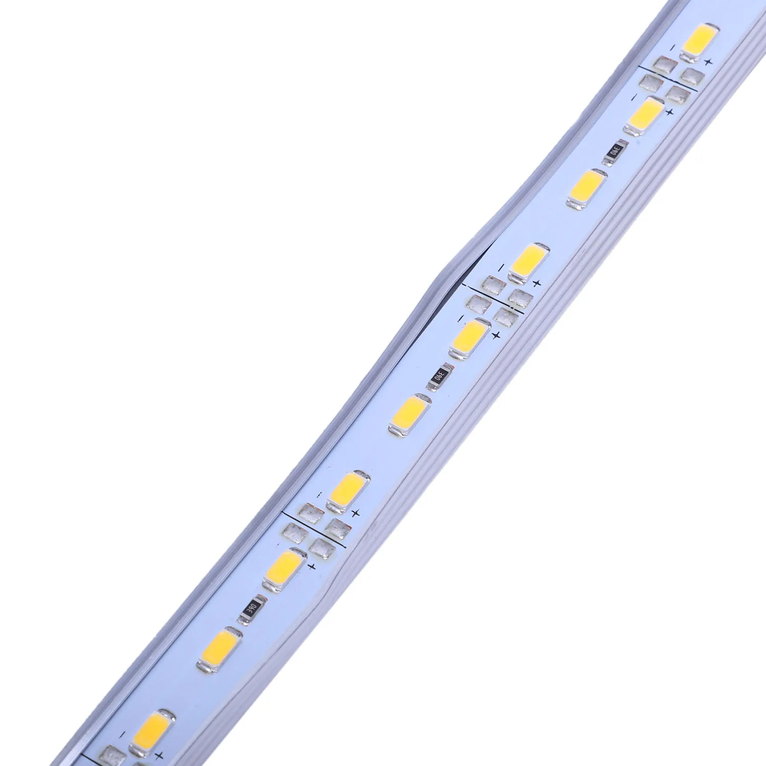 5630 SMD 하드 스트립 바 라이트, 알루미늄 경질 웜 화이트, 50cm, 12V, 36 LED