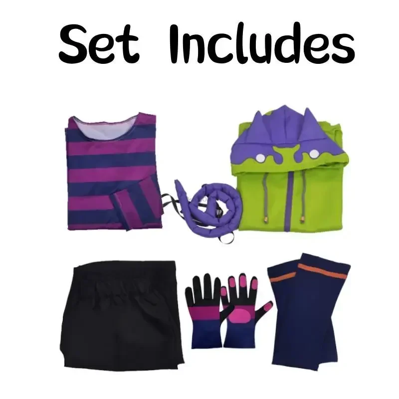 SN88 Anime Chinen Miya disfraz de Cosplay SK8 The Infinity uniforme de Cosplay traje deportivo con capucha guantes de cola peluca fiesta de Halloween * # 2