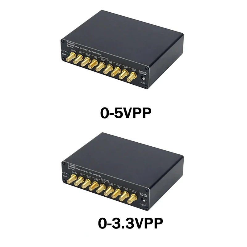 FDIS-8SQ 8-Channel Clock Distributor Square Wave Distribution Amplifier With SMA Connector OCXO Frequency US Plug