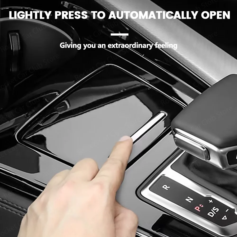 For Audi A4 A5 B9 2017-2023 Car The Central Control Panel Lights Up And Black The Storage Box LED 30-32 Color Ambient Light view 5