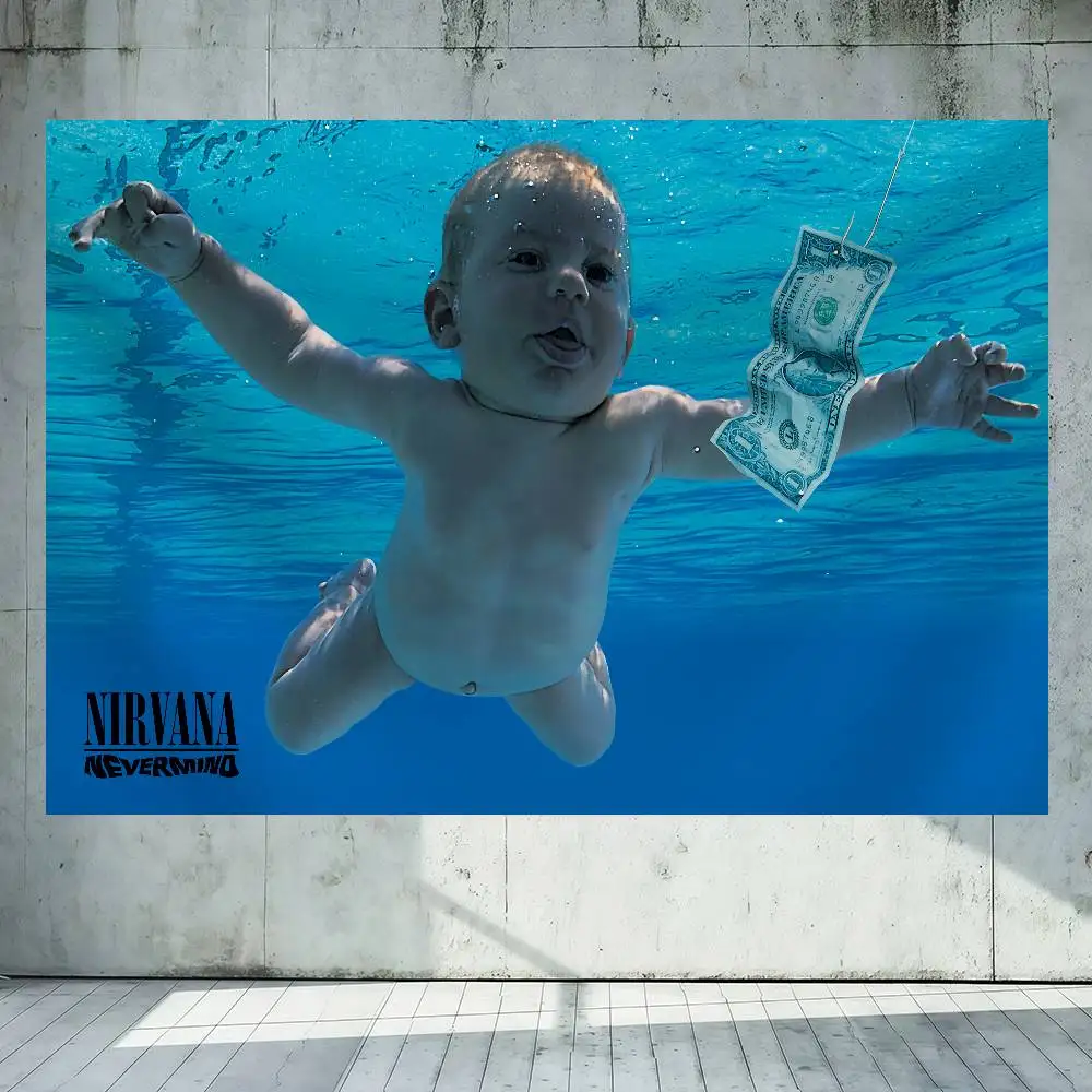 Customize Band Nevermind N-Nirvana-S 150x200cm 60x90cm Flag Decoration Outdoor Picnic Party Home Camping Party Art Hanging Banne