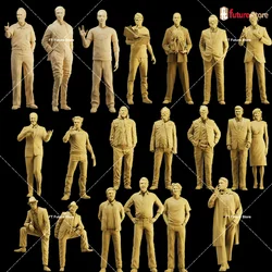 3D Print Miniatures 1/64 1/43 1/35 Male Figure Diorama Creative Mini Doll Scene Props Figurine Model Crafts Decor For Cars Toys