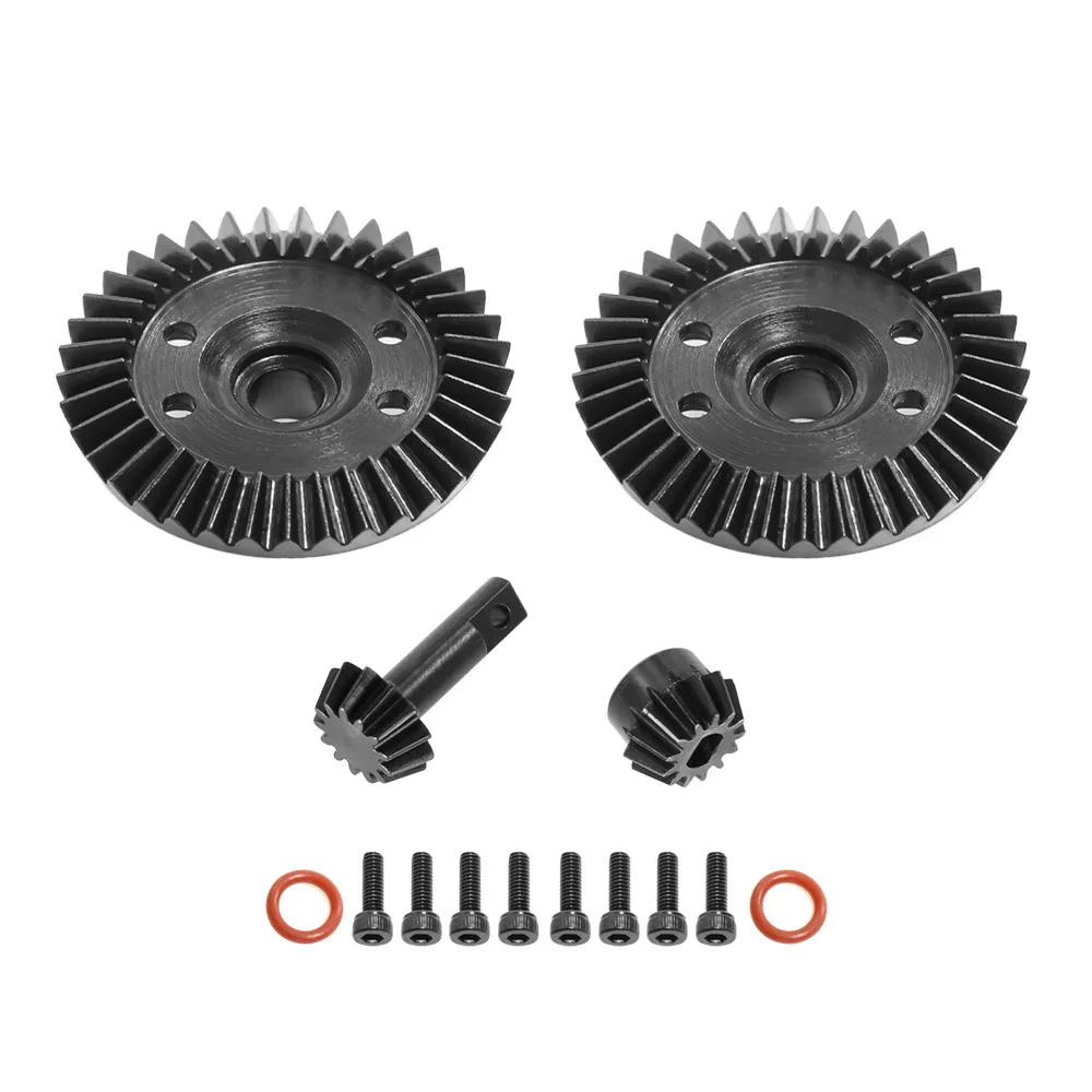 Steel Differential Ring Gear Output Gears Set 6882 5379 for Traxxas Slash 4x4 Stampede Rustler HQ727 1/10 RC Car Upgrade Parts