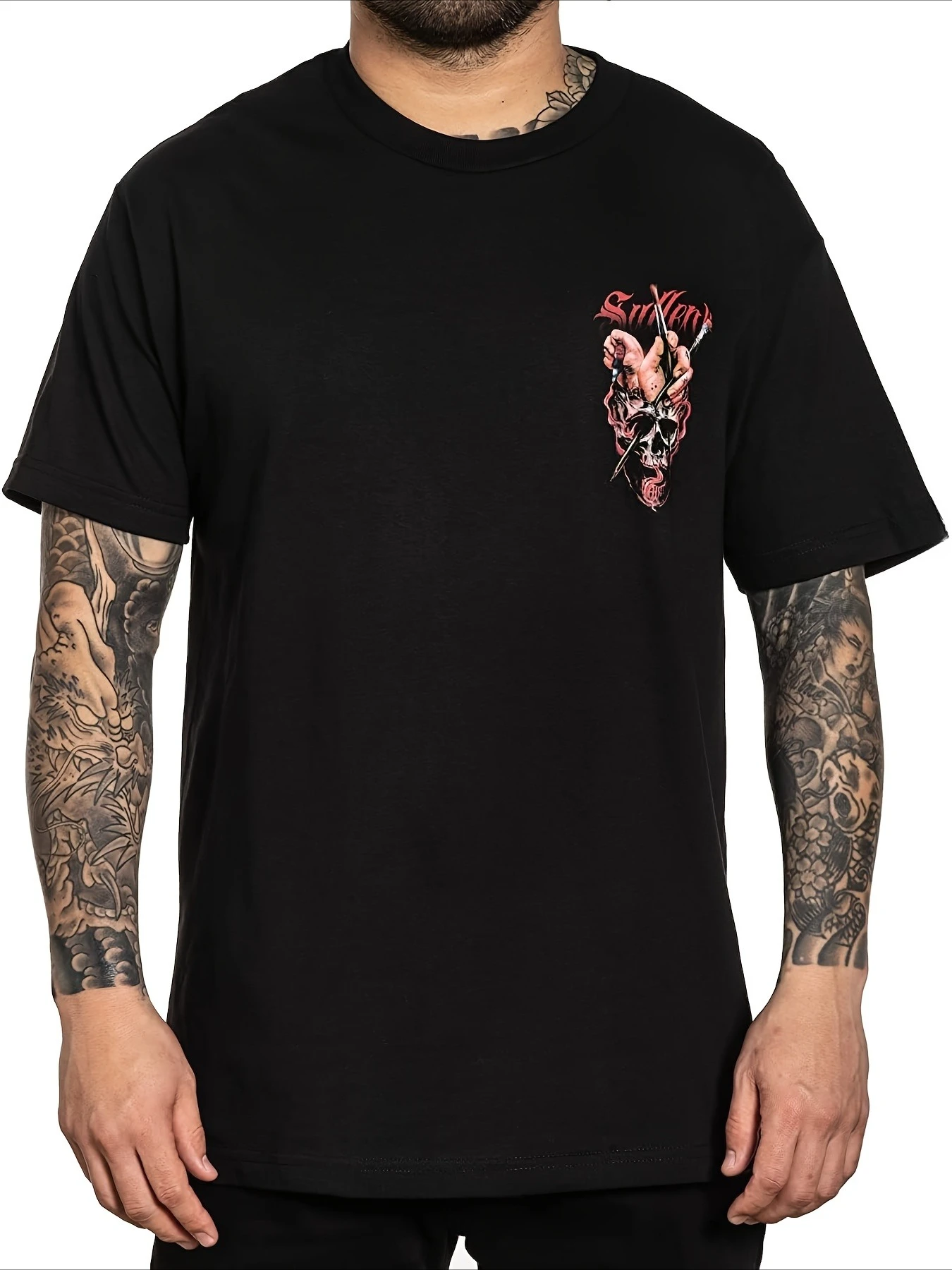 

Мужская футболка Sullen Kokot Badge, стандартная футболка с коротким рукавом, рубашка с коротким рукавом с графическим рисунком, унисекс, для мужчин и женщин, лето