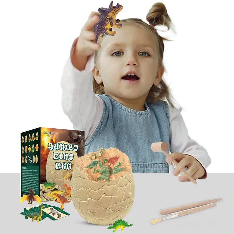 

Dino Eggs Dig Kit Dinosaur Fossil Digging Easter Archaeology Science STEM Toys Crafts Gifts For Boys & Girls Aged 3-12