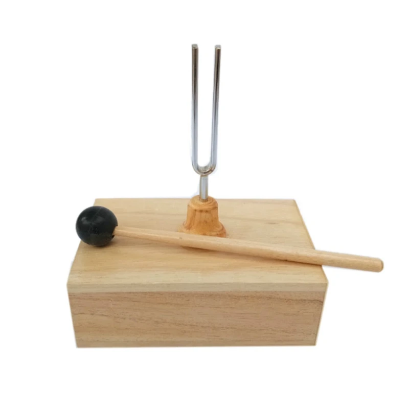 512HZ Tuning Fork With Wooden Resonator For Sound Therapy, Yoga, Meditation And Relaxation