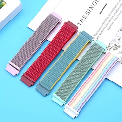 Nylon Loop For Amazfit GTS 4/3/2/2e Mini GTR 4/3/Pro/GTR2/stratos 20mm/22mm Watch Band sport Bracelet Amazfit bip-U-S-lite strap