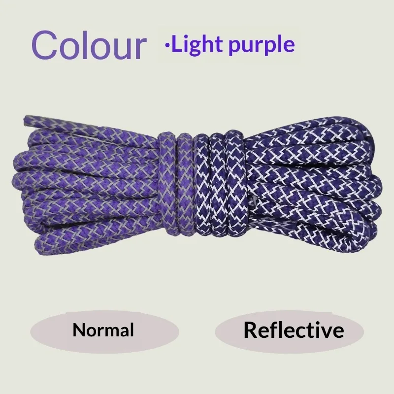 Starry Reflective Braided Round Shoelaces Luminous Glow in Dark Rope Multifunctional Decor Laces Can Be Worn As Bracelet
