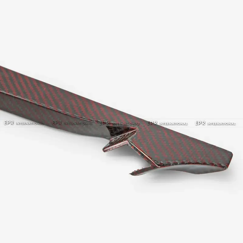 ل سيفيك نوع R FK8 VRSA2 نوع الأحمر ألياف الكربون الفاصل المصد الأمامي Canard المفسد الوفير تقليم Docoartion زعانف الجانب 4 قطعة