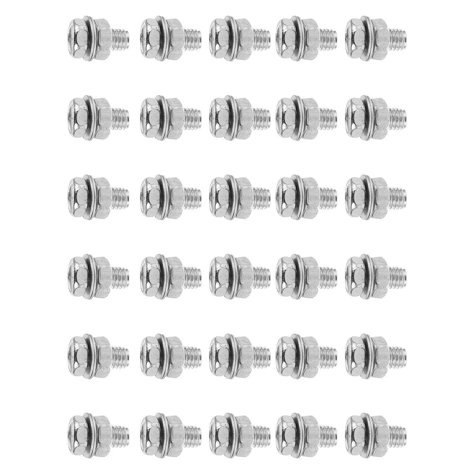 

30Pcs Bicycle Brake Cable Stop Bolts Secure Locking Screws Fixing Nuts for Bike Brake Wire Adjustment Maintenance