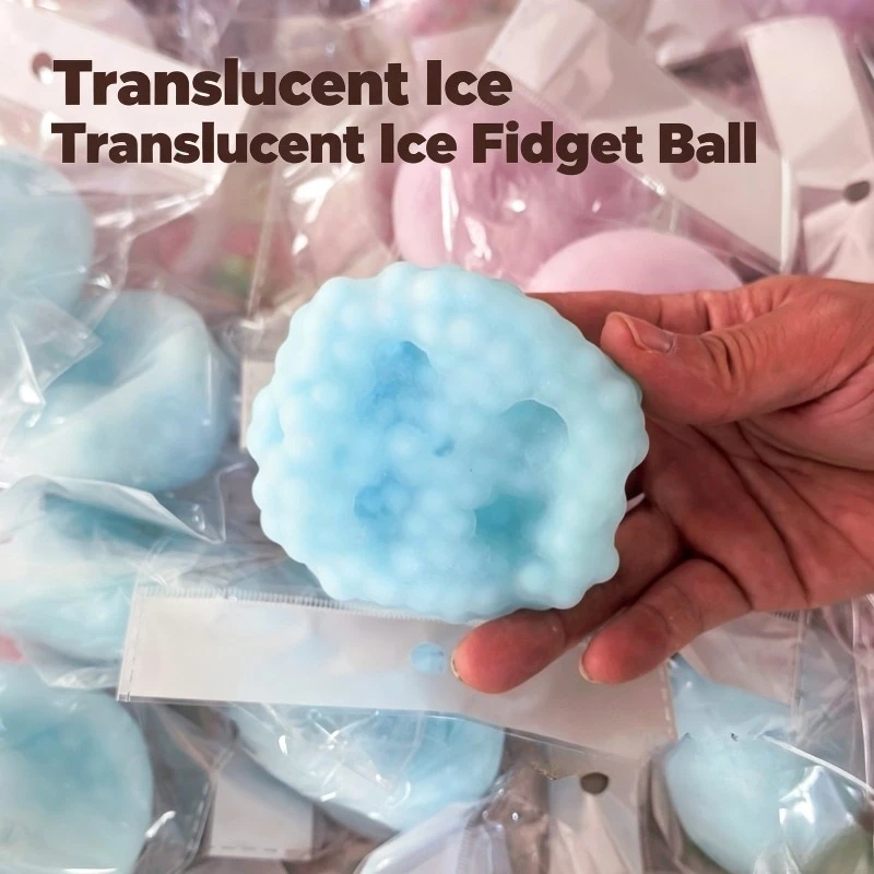 Ice Skin Fidget Quetschball Handgefertigtes Squishy-Spielzeug Knisterndes Geräusch Stressabbau Mochi Squeeze Sensorisches Spielzeug für Erwachsenengeschenke – Detail 6